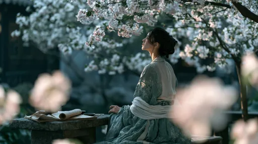 Hanfu Under Blossom